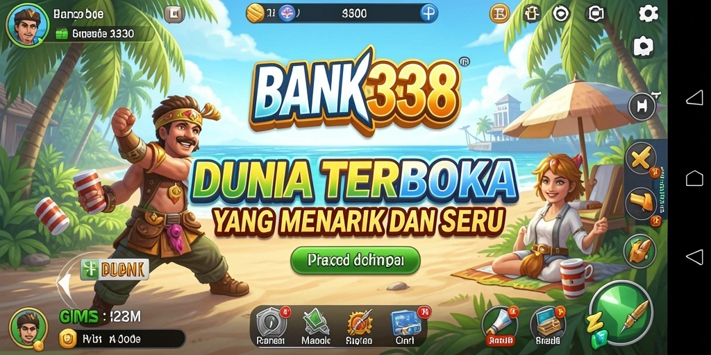 Gameplay BANK338 yang seru dalam dunia terbuka yang kaya.
