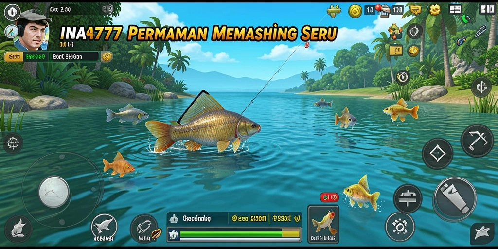 Tampilan gameplay memancing yang seru dan menakjubkan di INA777.