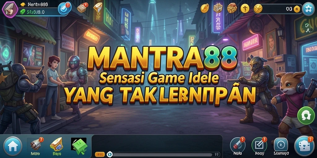 Tangkapan layar utama MANTRA88 menampilkan gameplay Idle yang mengasyikkan.